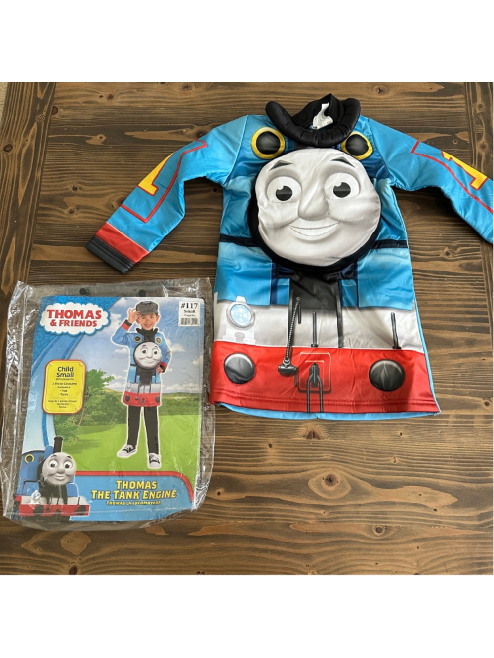 Thomas the Tank Engine Costume Boys Small 4 6 Tunic Only Halloween